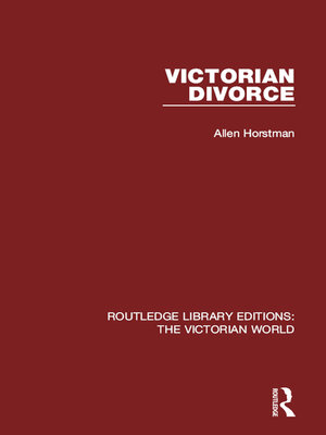 cover image of Victorian Divorce